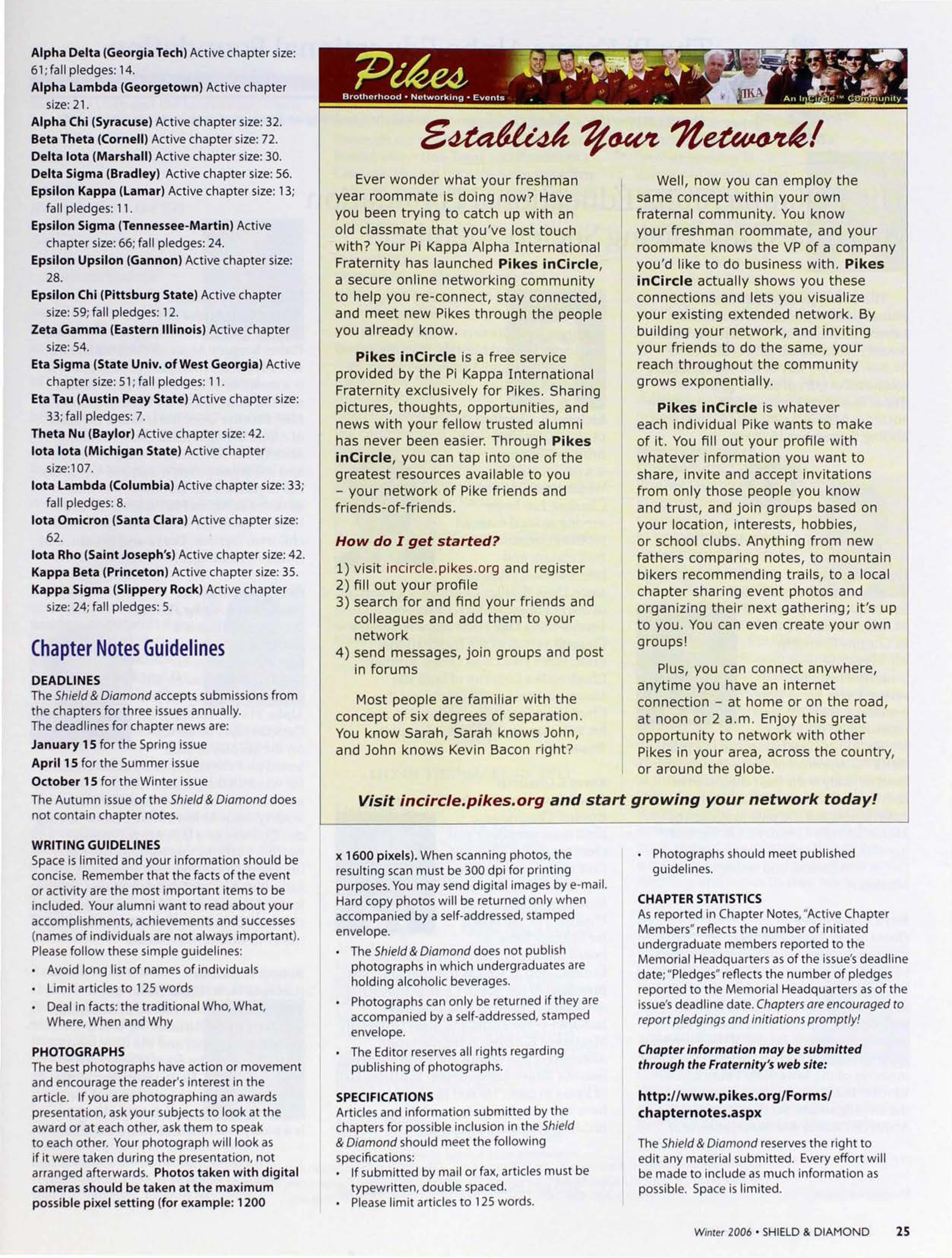 Pikes: Establish Your Network!